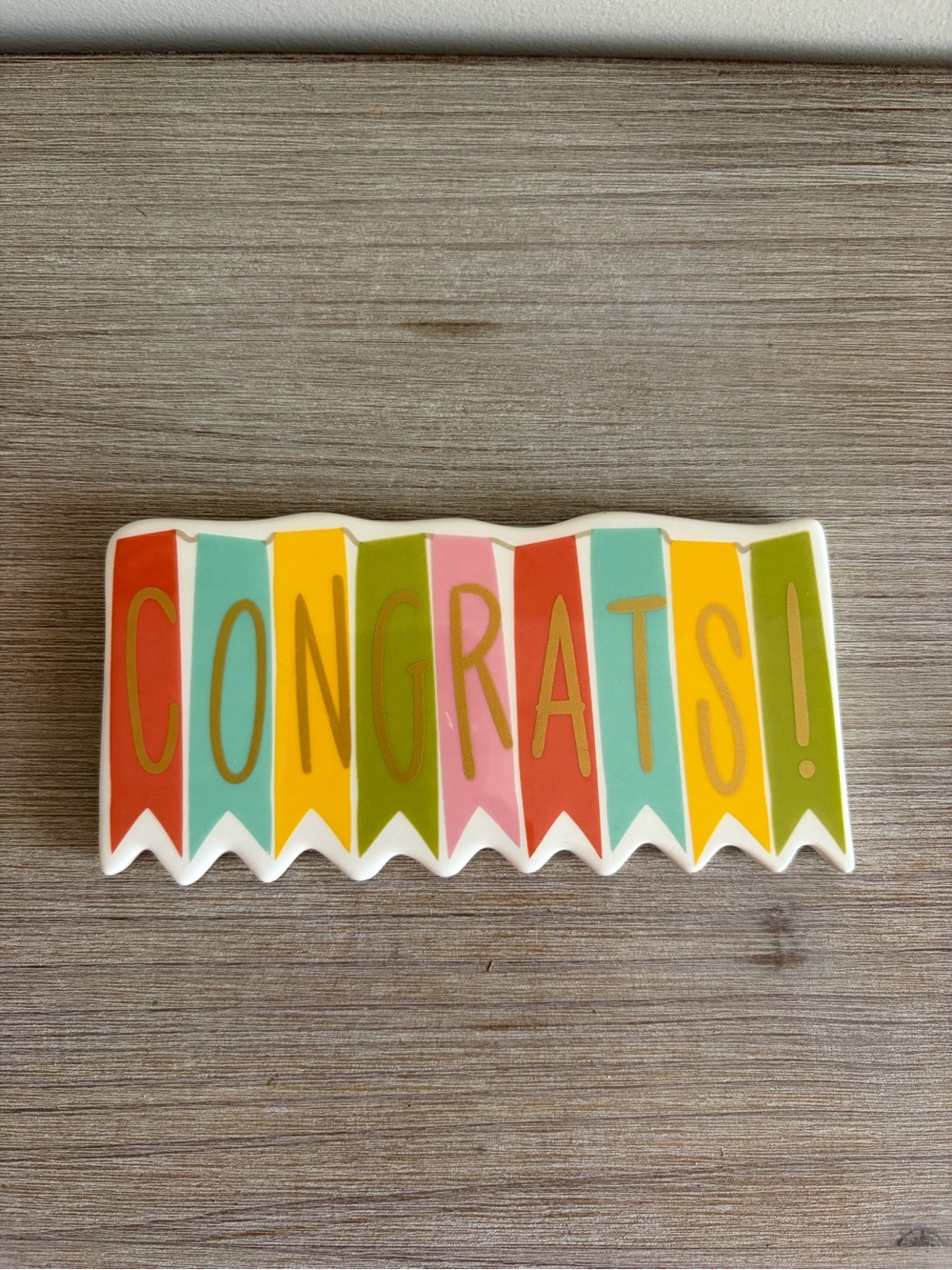 Happy everything mini attachment Multicolor 'CONGRATS!' Banner